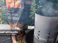 Smoker Briquettes Fuel Amount