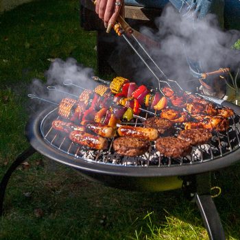 Dual Barbecue Firepit