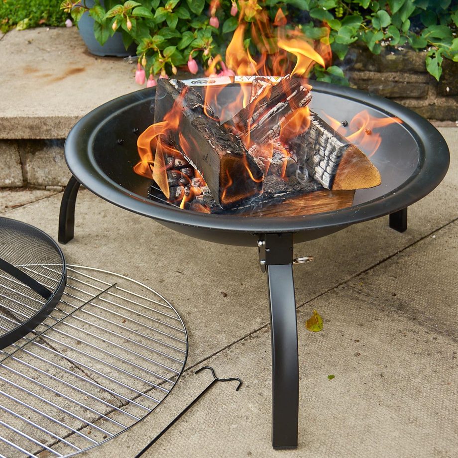 Dual Barbecue Fire Pit