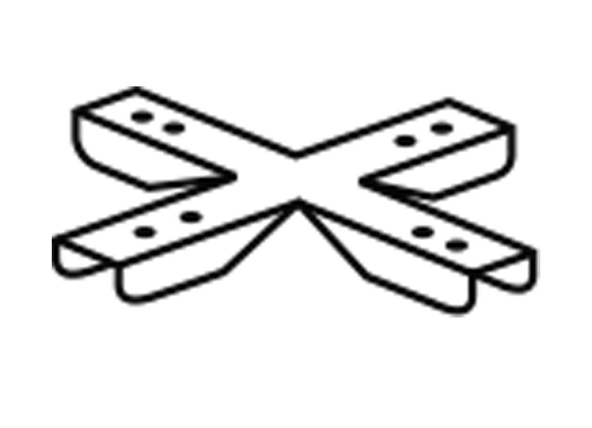 Kamado Part 4 Cross Pieces Set Of 2 = 1 Unit