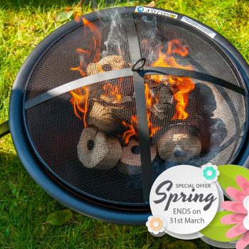 spring offers metal bbq dual firepit