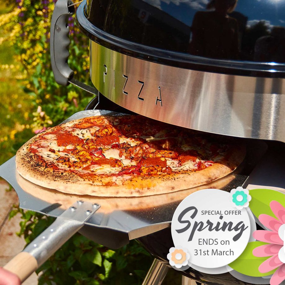 spring offers metal bbq pizza kettle