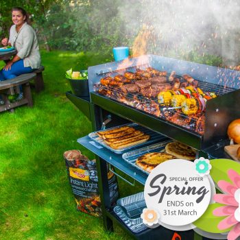 spring offers metal bbq trolley