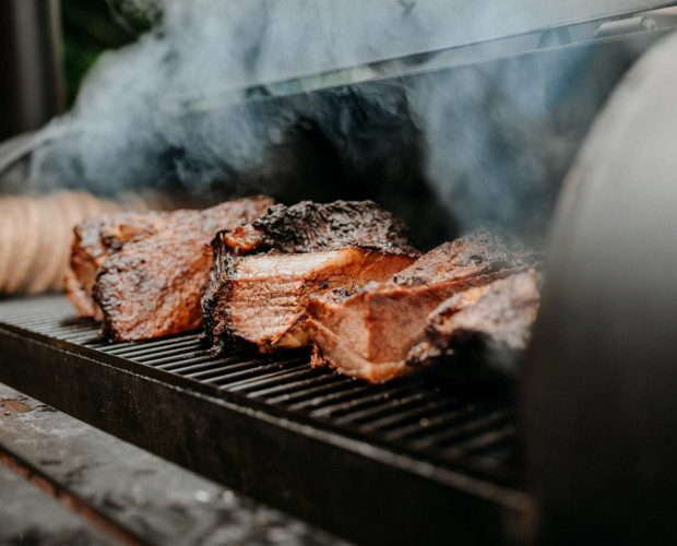 smoking brisket