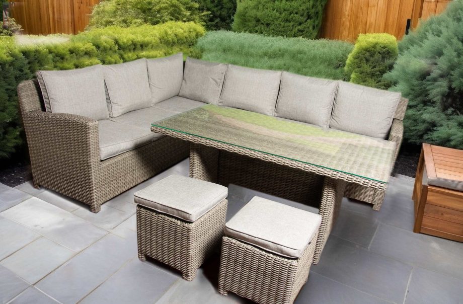 rattan 6 8 seater new